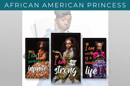 AFRICAN AMERICAN PRINCESS WEB BUTTON