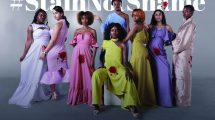 Women wearing statement pieces from Stain Not Shame campaign