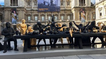 'The First Supper' by Tavares Strachan at London's Royal Academy of Arts (Photo by Deneen L. Garrett)
