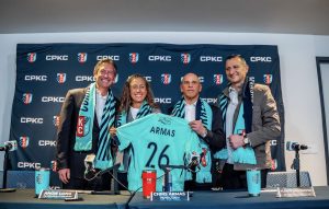 Chris Armas Intro Presser (Photo credit: Chandler Brandes/Kansas City Current)