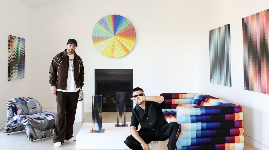 Etai Drori and Felipe Pantone (Photo courtesy albertz benda gallery)
