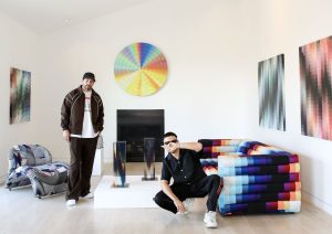 Etai Drori and Felipe Pantone (Photo courtesy albertz benda gallery)