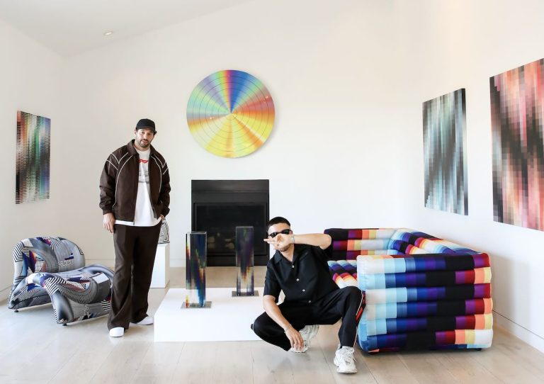 Etai Drori and Felipe Pantone (Photo courtesy albertz benda gallery)
