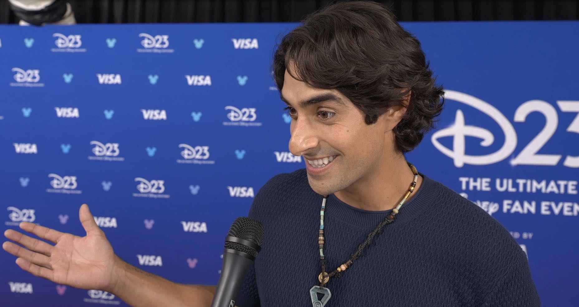 Eman Esfandi at the 2026 D23 Entertainment Showcase (Photo courtesy Walt Disney Pictures)